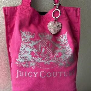 🌟 SOLD 🌟 Juicy Couture Tote Bag with Keychain Charm
